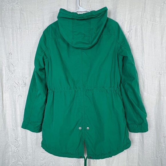 Old Navy Kelly Green Hooded Jacket Zip Out Lining 🎉Host Pick🎉 - Picture 6 of 10